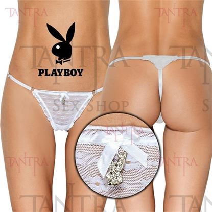 Colaless string de tul con volados blanca